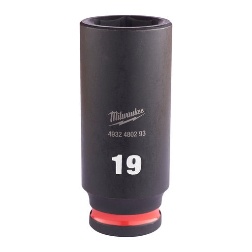 [4932480293] Nasadki Udarowe SHOCKWAVE™ IMPACT DUTY ⅜" - długie Milwaukee | 19 mm 3/8" impact socket deep - 1 pc