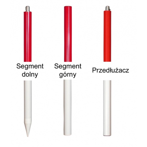 [15-114-20] Tyczki skręcane RP 2 komplet w pokrowcu