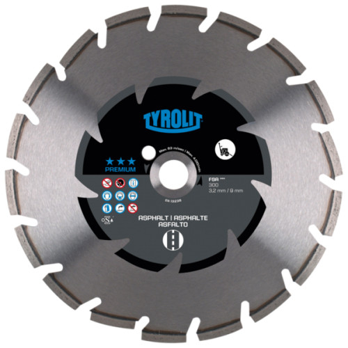 [574844] Tarcza diamentowa TYROLIT PREMIUM FSA 350 X 3,2 MM