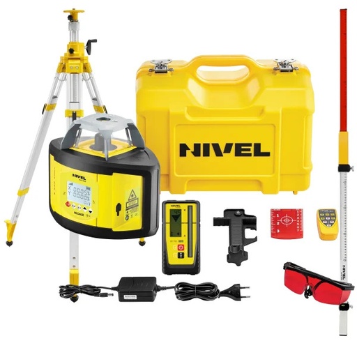 [NL540R DIGITAL-zestaw2] Niwelator laserowy Nivel System NL540R DIGITAL - ZESTAW   łata LS-24   statyw SJJ32