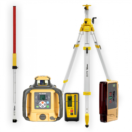 [RL-SV2S DIGITAL-zestaw3] Niwelator laserowy Topcon RL-SV2S DIGITAL - ZESTAW   łata   statyw SJJ32   czujnik LS-B10