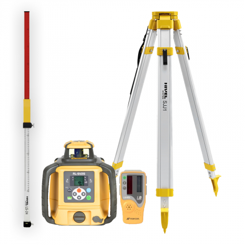 [RL-SV2S-zestaw1] Niwelator laserowy Topcon RL-SV2S - ZESTAW   łata LS-24   statyw SJJ1