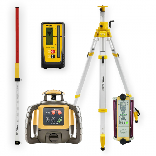 [RL-H5A DIGITAL-zestaw4] Niwelator laserowy Topcon RL-H5A DIGITAL - ZESTAW   LS-24   statyw SJJ32   czujnik LS-B110